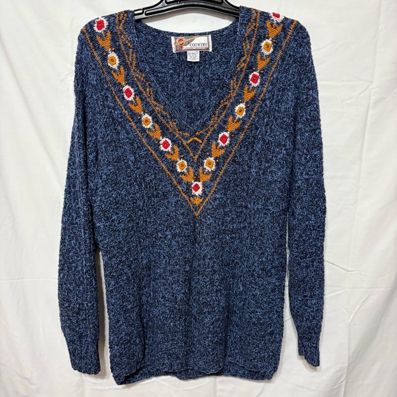 Sweaters - Vintage Melbourne Country Clothing Company V-neck sweater.
